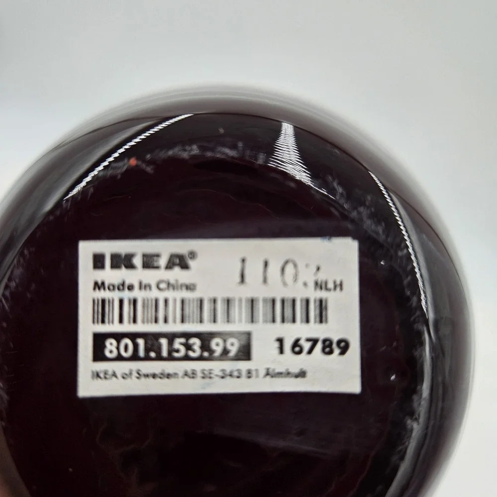 IKEA Salong Vase Set Of 2 Ruby Red Art Blown Glass Designed By Johanna Jelinek